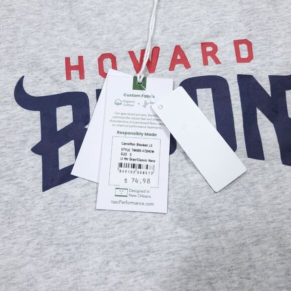 Tasc Performance Carrollton Shirt Size Small Howard Bison College Collegiate - Picture 5 of 10